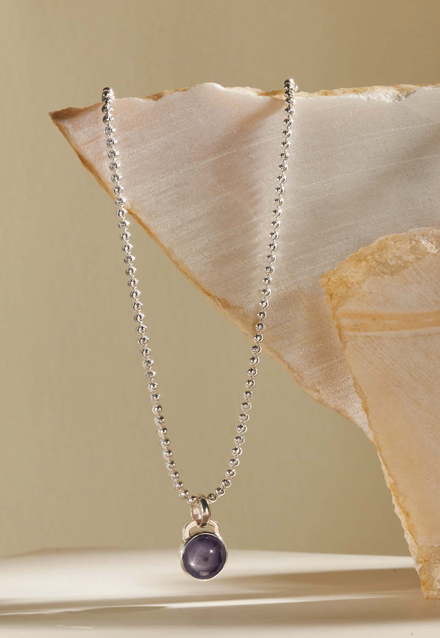 Collar zafiro estrella